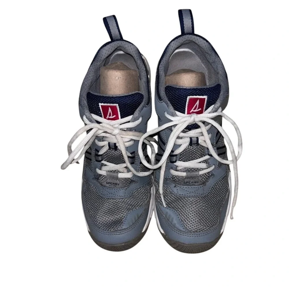 Sperry 7 Seas Sneaker Mens 9.5 Blue Mesh‎ Boat Shoe Athletic Coastal Sport